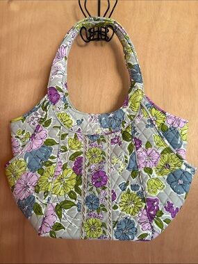 Vera Bradley “Watercolor” Side-By-Side Tote (Pattern & Style Retired) Mid-2000s